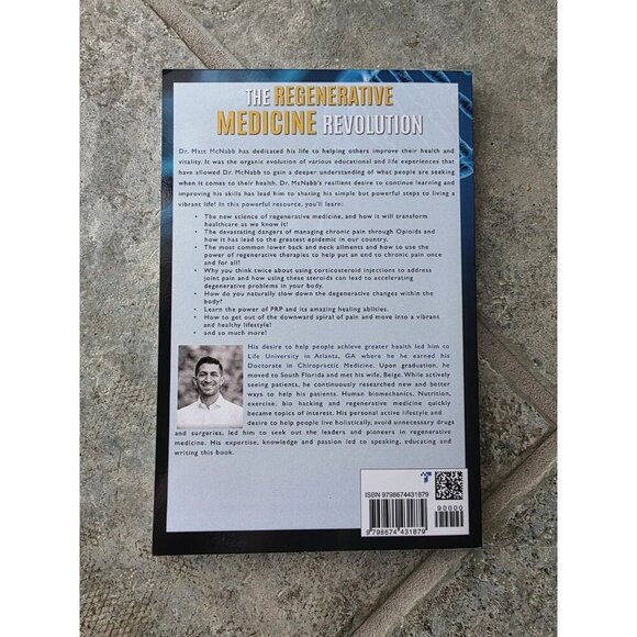 The Regenerative Revolution Book by Matt Mcnabb Paperback Stem Cells PRP NEW - Picture 2 of 3